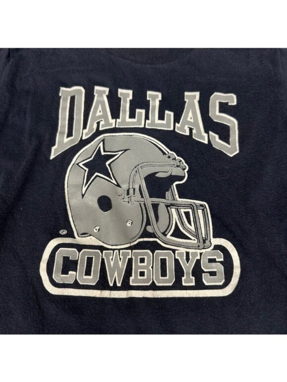 Dallas Cowboys Boys L Vintage 80's Single Stitch Graphic Tee T-Shirt NFL Retro - Picture 3 of 7